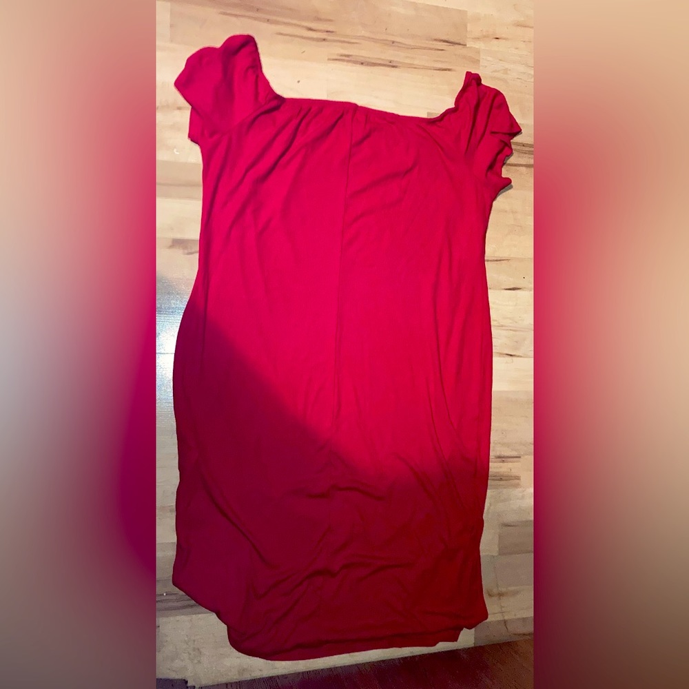 NEW AND UNWORN Shein Red Plus Size Off The Shoulder Dress